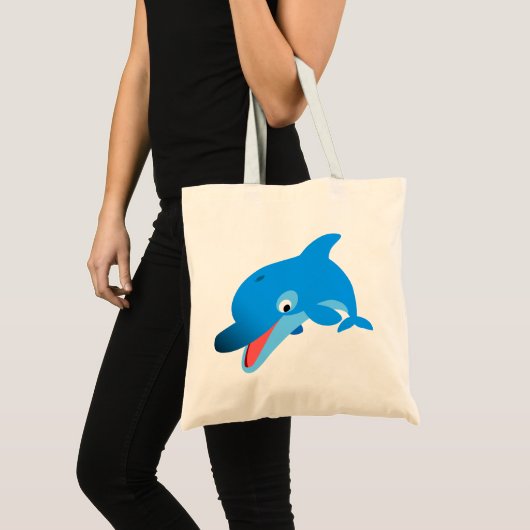 Cute Jumping Cartoon Dolphin Bag Tote Bag (Voorkant (product))