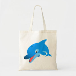 Cute Jumping Cartoon Dolphin Bag Tote Bag