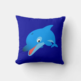 Cute Jumping Cartoon Dolphin Pillow Kussen