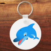 Cute Jumping Cartoon Dolphin Sleutelhanger (Voorkant)