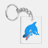Cute Jumping Cartoon Dolphin Sleutelhanger (Voorkant Links)