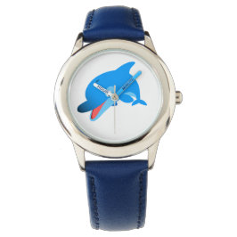 Cute Jumping Cartoon Dolphin Watch Horloge