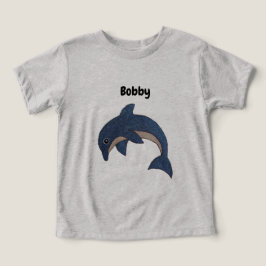 Cute Jumping Dark Blue White Dolphin