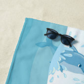 Cute Jumping Dolphins Strandlaken (In situ)