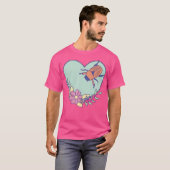 Cute June Bug Art - Insect with Heart en T-shirt (Voorkant volledig)