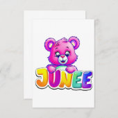 Cute Junee Beer Illustratie Bedankkaart (Voorkant / Achterkant)