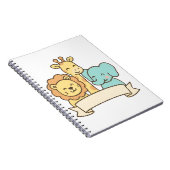 Cute Jungle Animals with Banner – Safari Nursery Notitieboek (Rechterzijde)