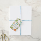 Cute Jungle Dinosaur Boy Verjaardagsfeest Dank Je Cadeaulabel (Met Touw)