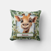 Cute Jungle Giraffe kids unisex  Kussen (Voorkant)