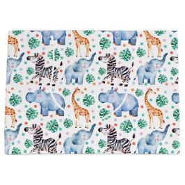 Cute Jungle Wilde Dieren Gift Bag Groot Cadeauzakje