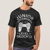 Cute Junior Groomsman Gaming Wedding Party Jr Boys T-shirt (Voorkant)