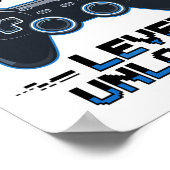 Cute Junior Groomsman Level Unlocked Wedding Party Poster (Hoek)