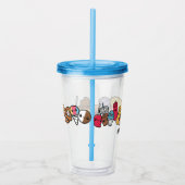 Cute Junk Food Acryl Drinkbeker (Rechts)