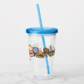 Cute Junk Food Acryl Drinkbeker (Links)