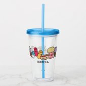 Cute Junk Food Acryl Drinkbeker (Voorkant)