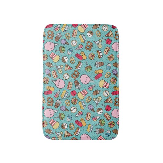 Cute Junk Food bat mat (Voorkant Verticaal)