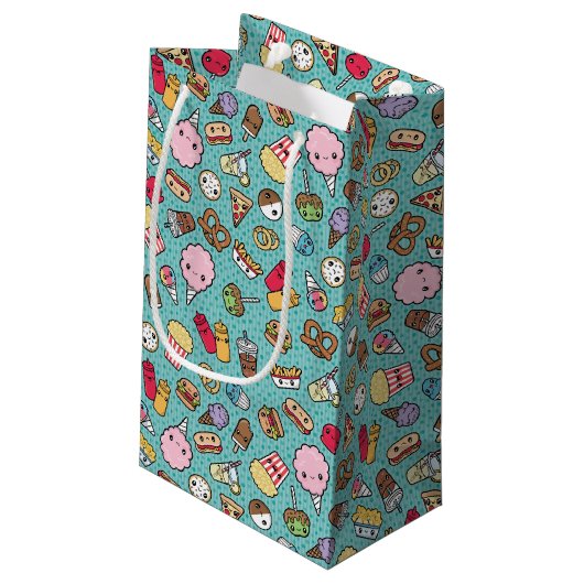 Cute Junk Food gift Klein Cadeauzakje (Achterkant Gekanteld)