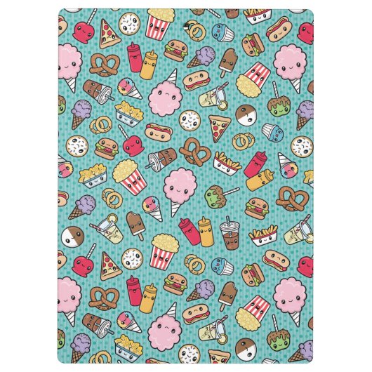 Cute Junk Food Klembord (Achterkant)