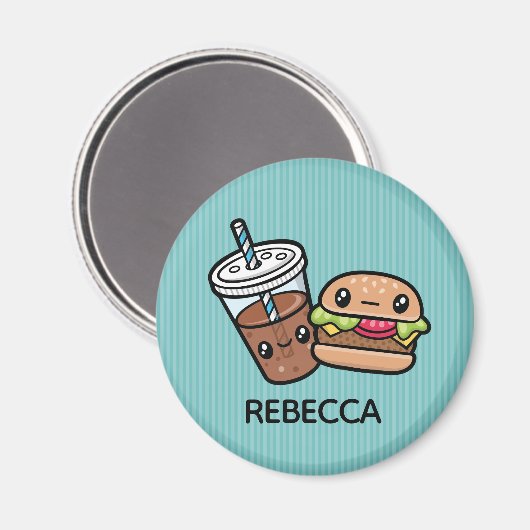 Cute Junk Food magnet (Voorkant / Achterkant)