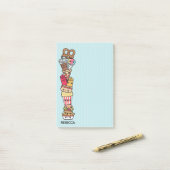 Cute Junk Food Post-it® Notes (Op bureau)