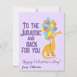 Cute Jurassic dinosaur ballonnen voor kinderen Val Feestdagenkaart