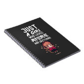 Cute Just A Girl Who Loves Anime Sketching Otaku Notitieboek (Rechterzijde)