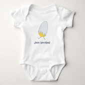 Cute Just Hatched Baby Chick Gender Neutral Romper (Voorkant)