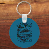 Cute Just Married Honeymoon Cruise 2026 Newlyweds  Sleutelhanger (Voorkant)