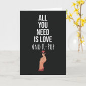 Cute K Pop Kaarten Muziek Aziatische Fan (Gele Bloem)