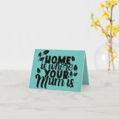 Cute kaart voor mama; verjaardag; moederdag (Gele Bloem)