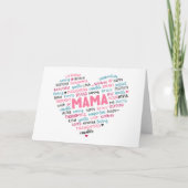 Cute kaart voor moeder; mama; moeder; (Voorkant)