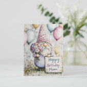 Cute kabouter verjaardagsontwerp voor mama briefkaart (Staand voorkant)
