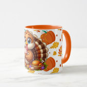 Cute kalkoen mok 10 (Voorkant rechts)