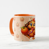 Cute kalkoen mokken 8 (Voorkant links)