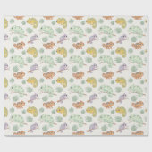 Cute Kameleon patroon Cadeaupapier (Vlak)