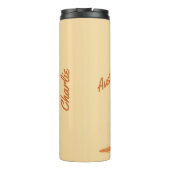 Cute Kangaroo aangepaste naam & teksttumbler Thermosbeker (Achterkant)