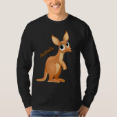 Cute Kangaroo aangepaste shirten en jassen T-shirt (Voorkant)