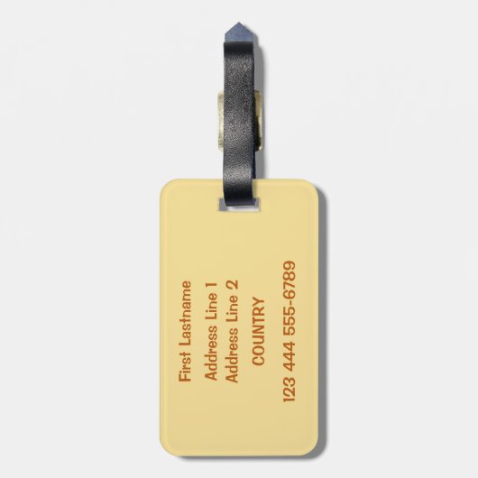 Cute Kangaroo aangepaste tekst bagagelabel (Achterkant verticaal)