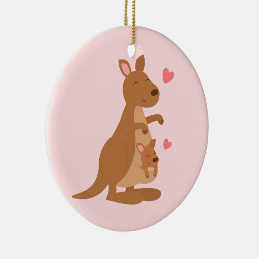 Cute Kangaroo Baby Joey Kinder decor Keramisch Ornament (Rechts)