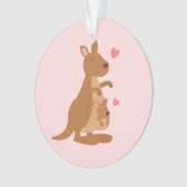 Cute Kangaroo Baby Joey Kinder decor Ornament (voorkant)