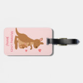 Cute Kangaroo Baby Joey voor kinderen Bagagelabel (Achterkant horizontaal)