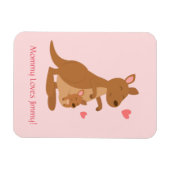 Cute Kangaroo Baby Joey voor kinderen Magneet (Horizontaal)