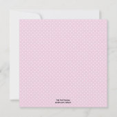 Cute Kangaroo Baby shower Invitation - Girl Kaart (Achterkant)