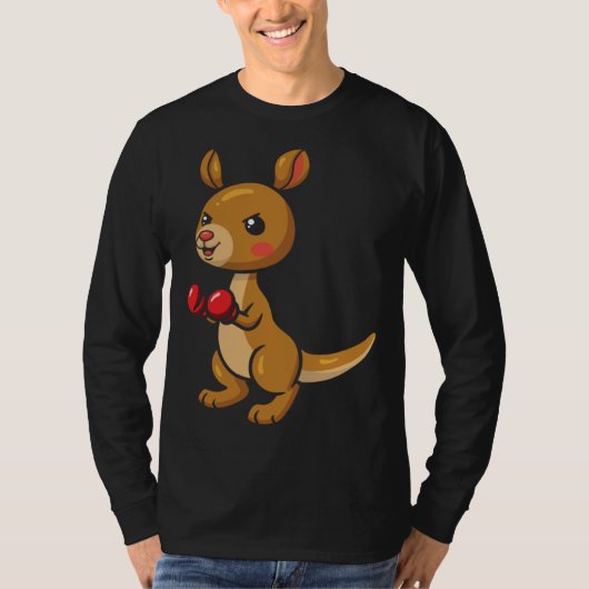 Cute Kangaroo Boxing I Kangaroos Animal Friend Mar T-shirt (Voorkant)