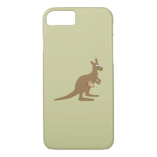 Cute Kangaroo en Joey iPhone 8/7 Hoesje