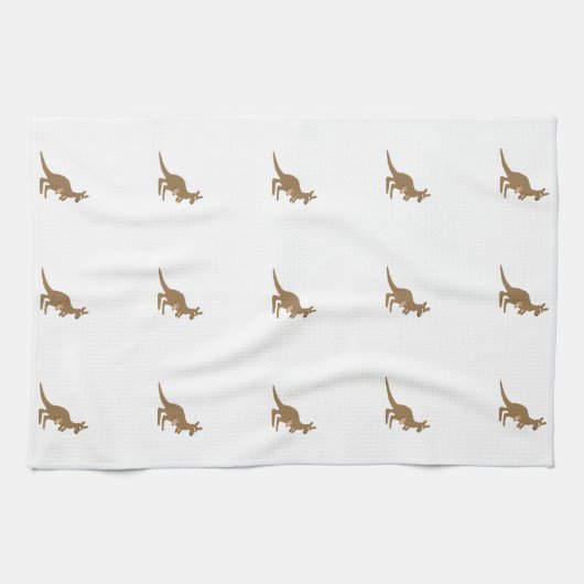 Cute Kangaroo en Joey Theedoek (Horizontaal)