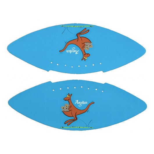 Cute kangaroo en koalas cartoon american football (Panelen)