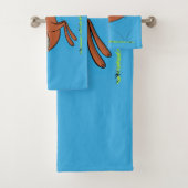 Cute kangaroo en koalas cartoon bad handdoek (Insitu)
