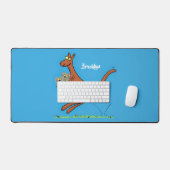 Cute kangaroo en koalas cartoon bureaumat (Keyboard & Muis)