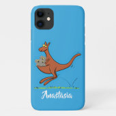Cute kangaroo en koalas cartoon Case-Mate iPhone case (Achterkant)